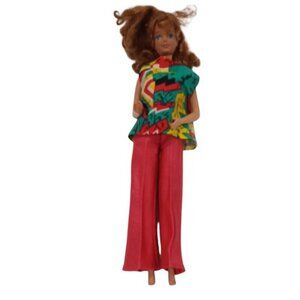 Vtge Mattel Philippines 1966 Twist n'Turn Barbie Doll Red/Brown‎ Hair Green Eyes